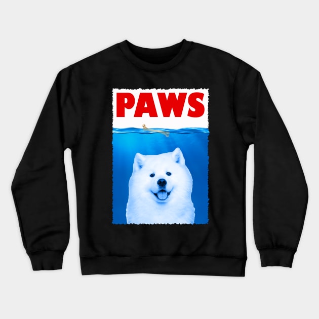 Fluffy Friends Samoyed Chronicles, Stylish Tee Extravaganza Crewneck Sweatshirt by Gamma-Mage